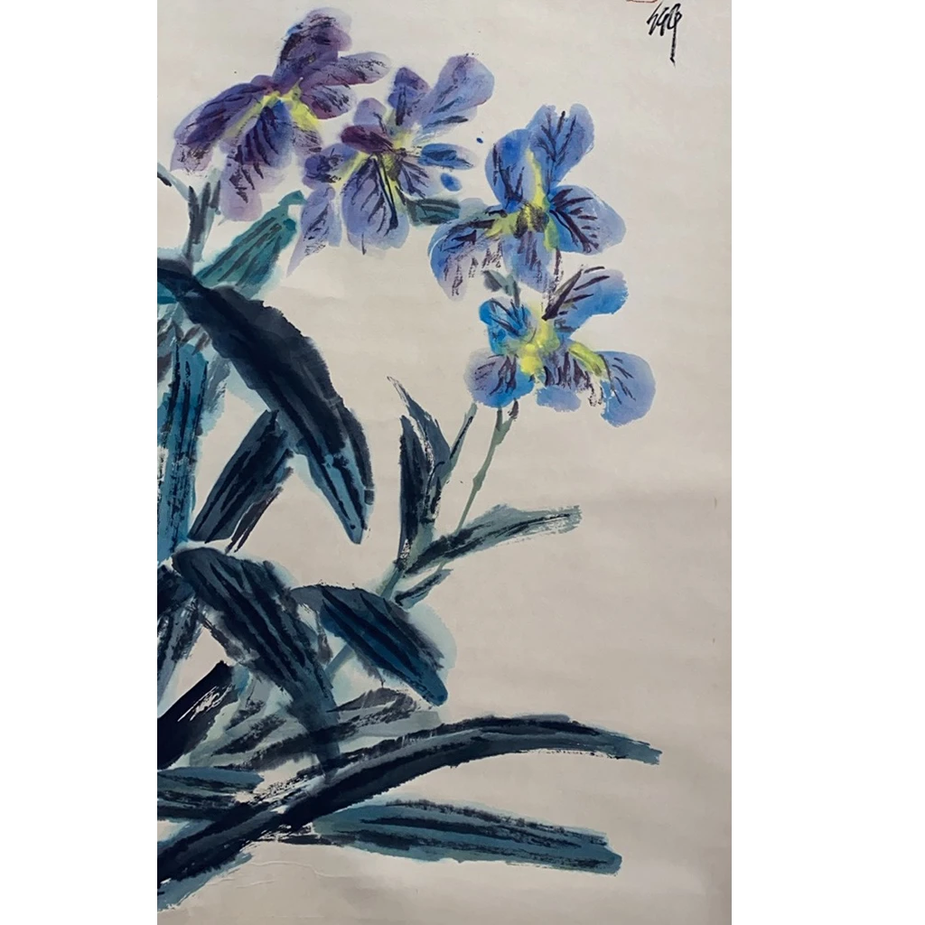 DQ2306唐先生 花鸟 纸本114*47 2365