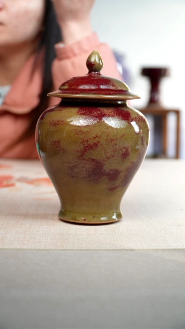 摆件瓷钧窑茶器摆件19