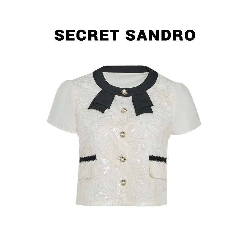 【安妮】Secret Sandro 楚楚  上衣 S55280104C