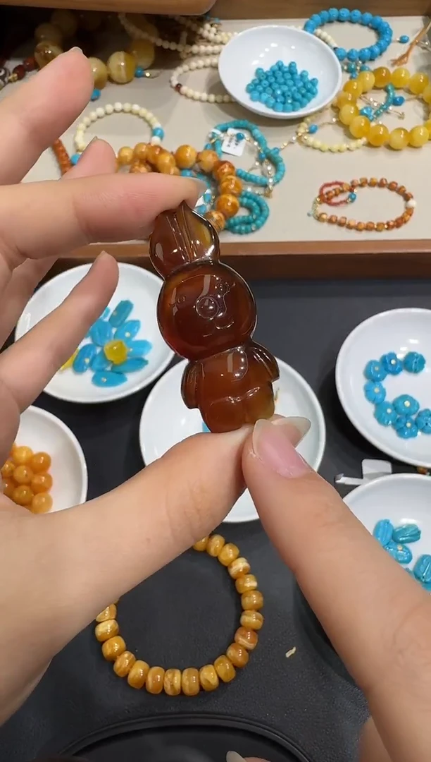 琥珀颈饰未镶嵌X1119-1195-204