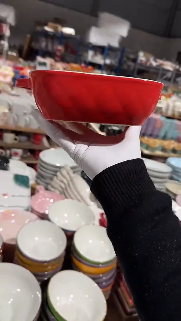 陶瓷华夫方碗微瑕 凑满20元包邮