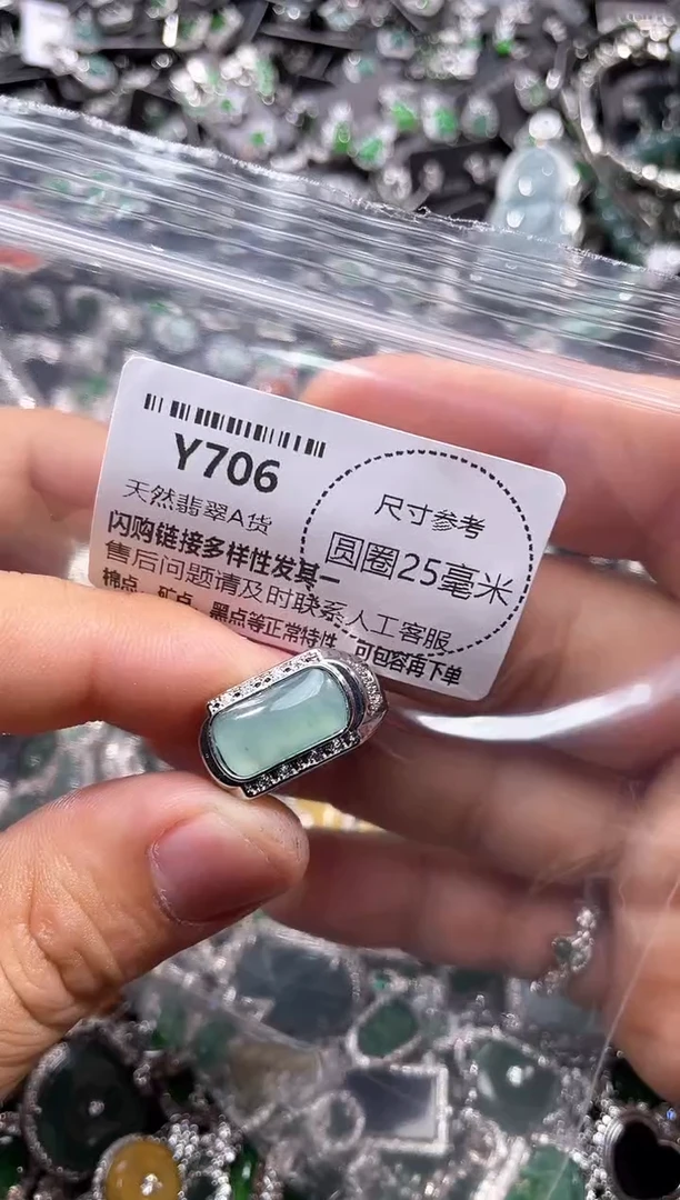 翡翠未镶嵌颈饰Y706戒指