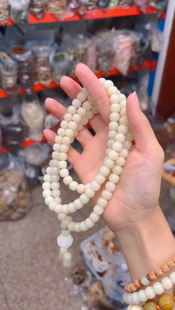 吊坠菩提根/象牙果荔枝栋小卡桶珠108项链