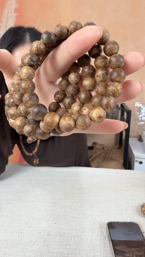 沉香沉香碎屑045沉香圆珠单圈卡1.0/5克多样性发其一