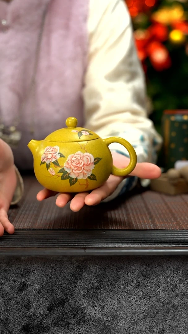 【闪购商品】紫砂茶壶花鸟西施