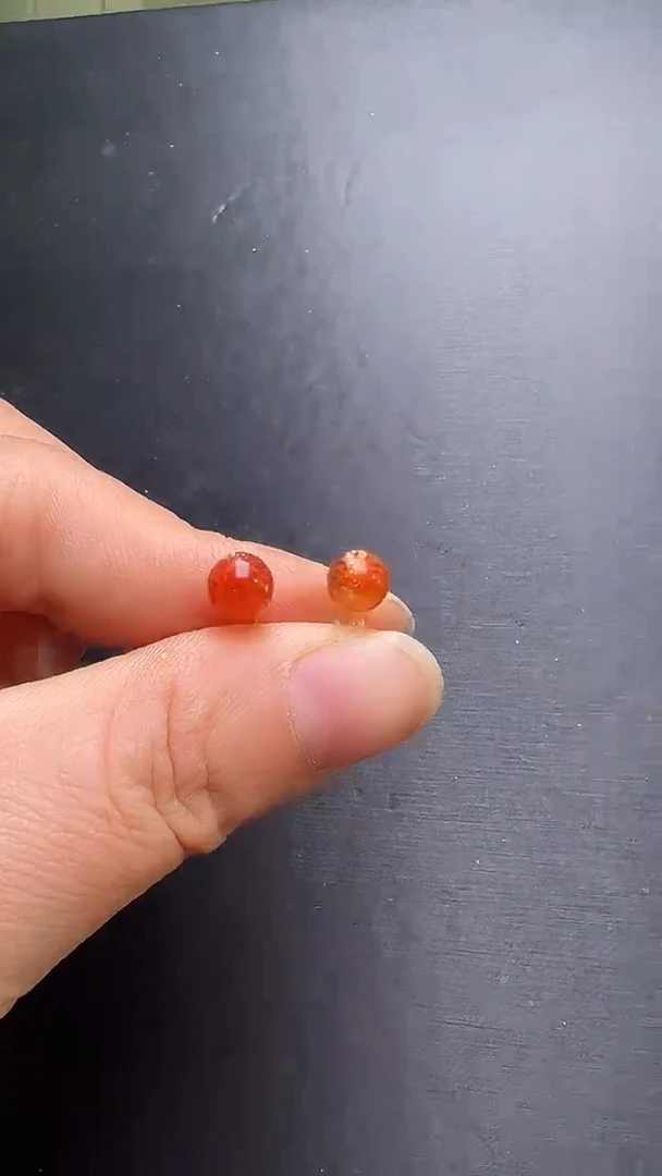 18K金镶嵌耳饰日光石18k金太阳耳钉  JP57291