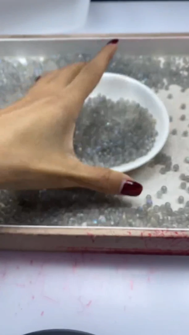 【闪购商品】水晶颈饰未镶嵌w118灰*月*光4mm*50颗