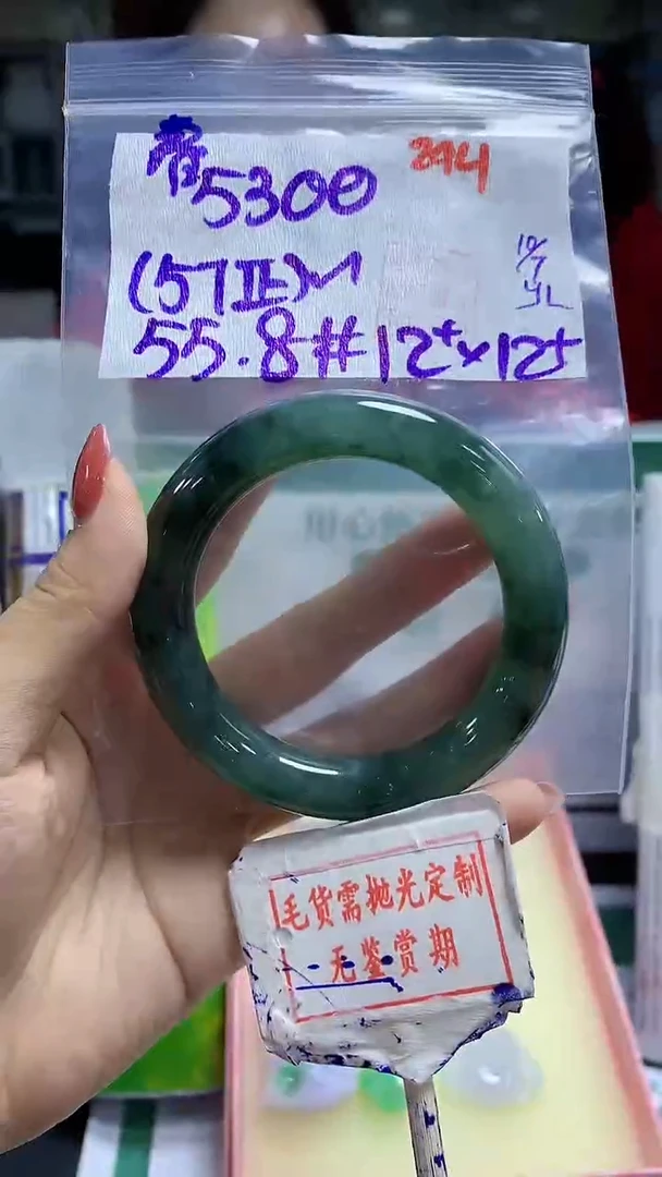 定制翡翠未镶嵌春*294毛货需精细抛光+春燕+5300元