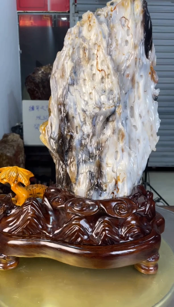 未镶嵌摆件硅化玉51