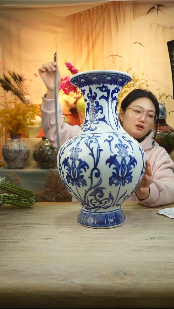 高43口18陶瓷花瓶