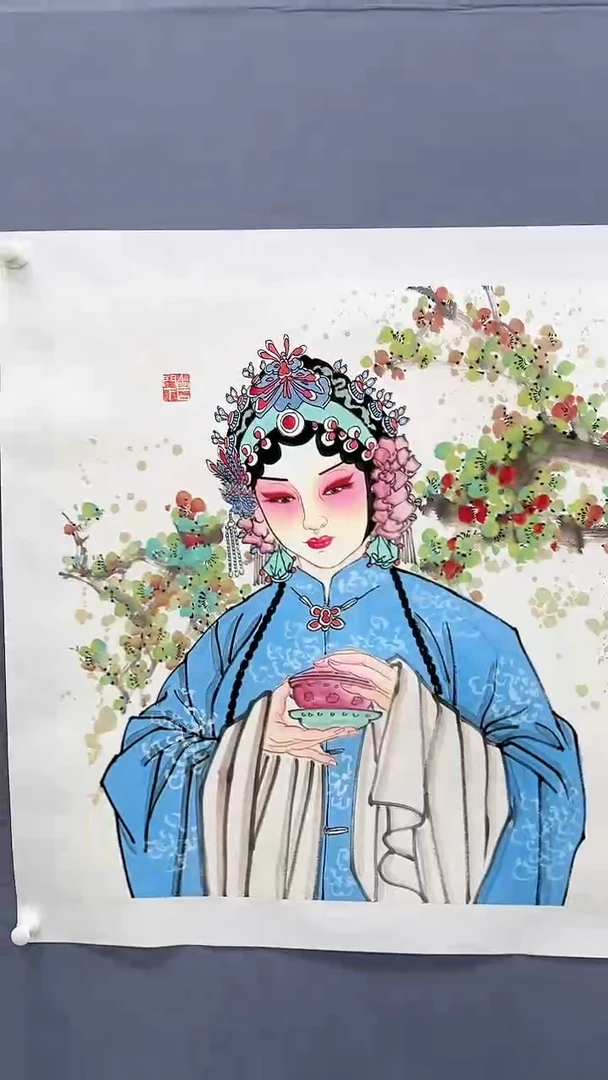 【闪购商品】绘画柳晓叶绘画4平尺戏曲人物