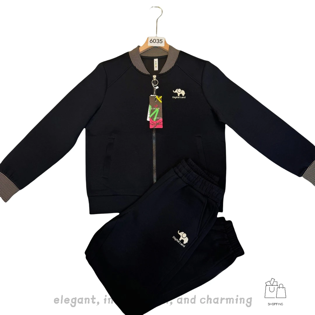 6035#春季品牌运动套装女显瘦