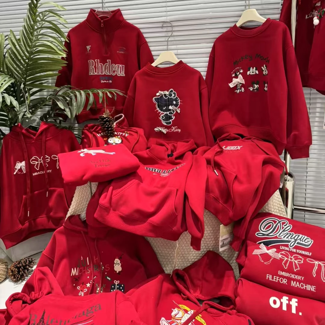 【年款】P亲子加绒秋冬新款休闲卫衣时尚百搭儿童加绒款12-11