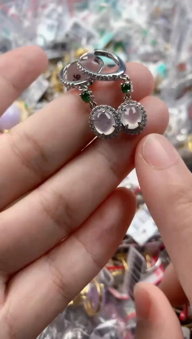 银S925镶嵌戒指翡翠1111----2