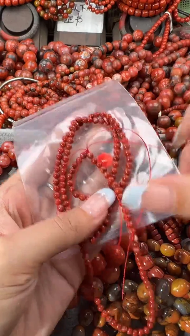 未镶嵌手串南红玛瑙4+