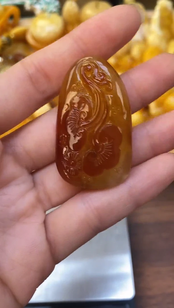 裸石琥珀未镶嵌天然琥珀蜜蜡
