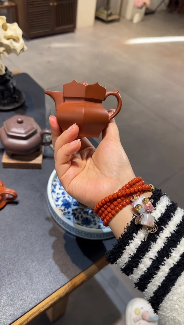 茶壶紫砂守*者朱泥小僧帽 90ml