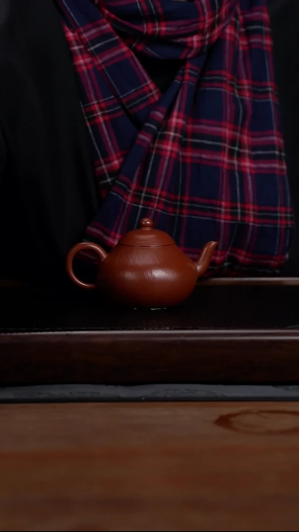 茶壶紫砂140cc小煤窑原矿朱泥梨形19