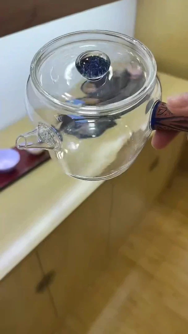 玉见透明侧把煮茶壶