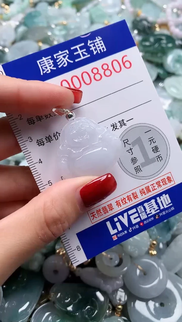 翡翠未镶嵌吊坠(不含链)8806