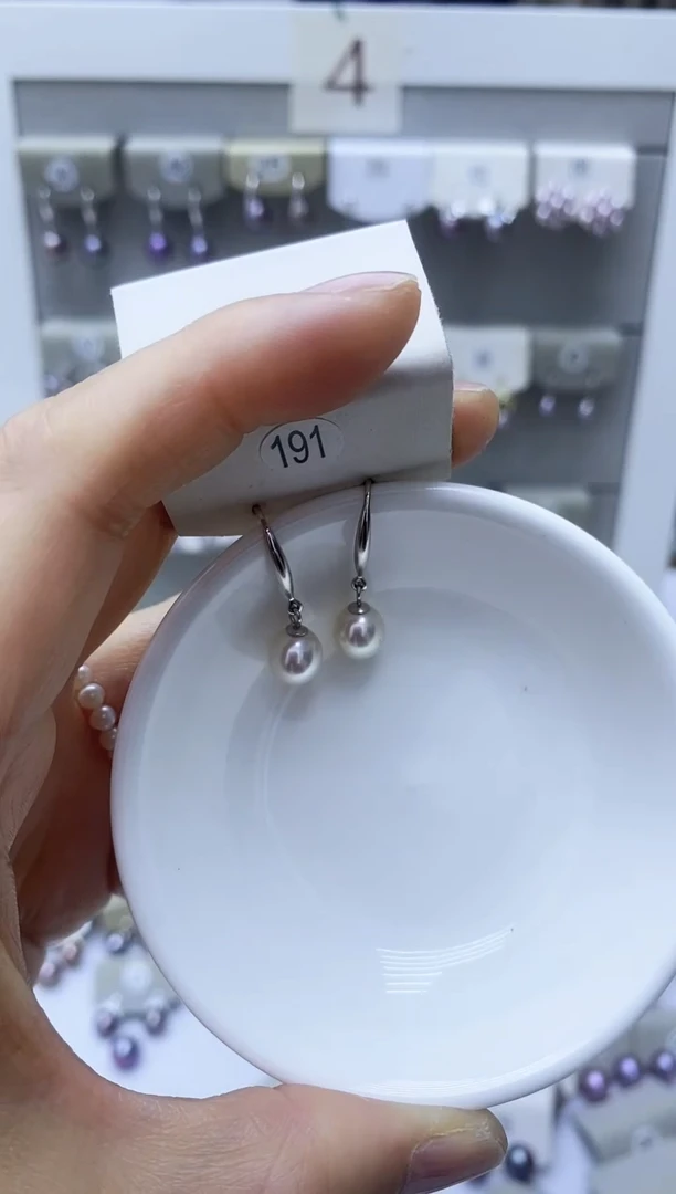 【闪购商品】淡水珍珠耳饰银S925镶嵌191