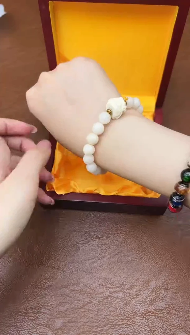 万家文玩阁白玉菩提链接@@SP014