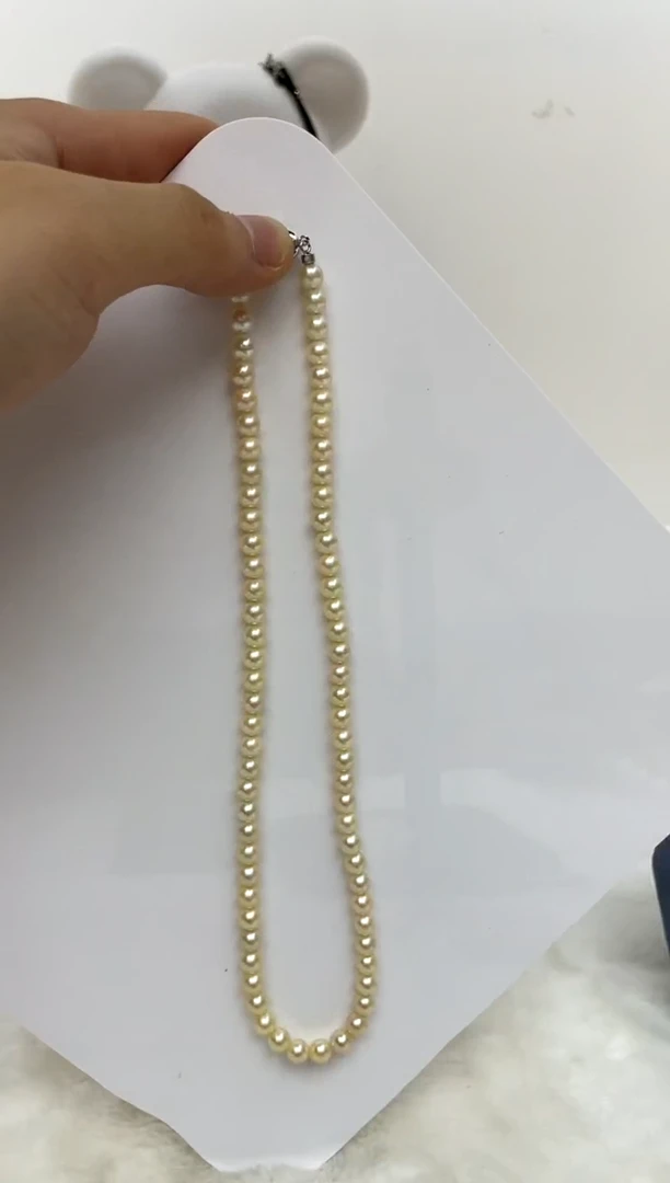 颈饰银S925镶嵌海水珍珠5-6