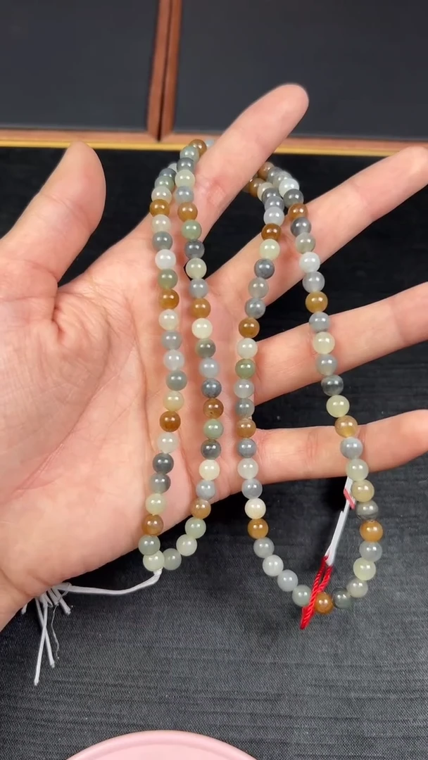 【闪购商品】和田玉项链未镶嵌若羌微色差卡6长串