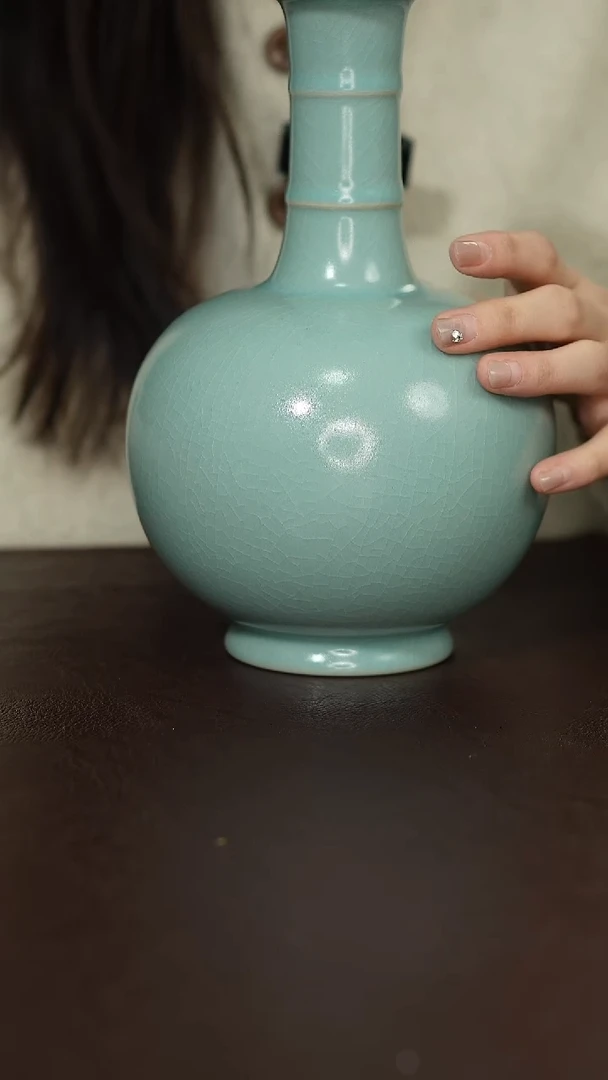 摆件陶焕*原矿原釉汝宋汝瓷 微瑕