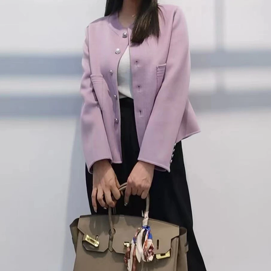 国风短款小香风系列双面羊毛