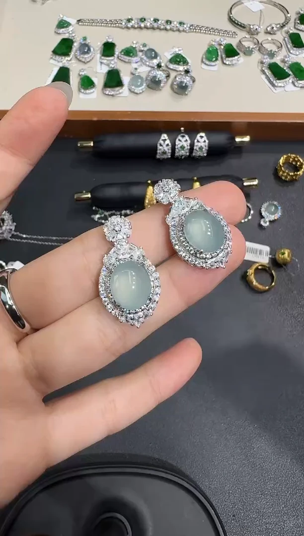 颈饰银S925镶嵌翡翠X1106-1822-147多样性一件