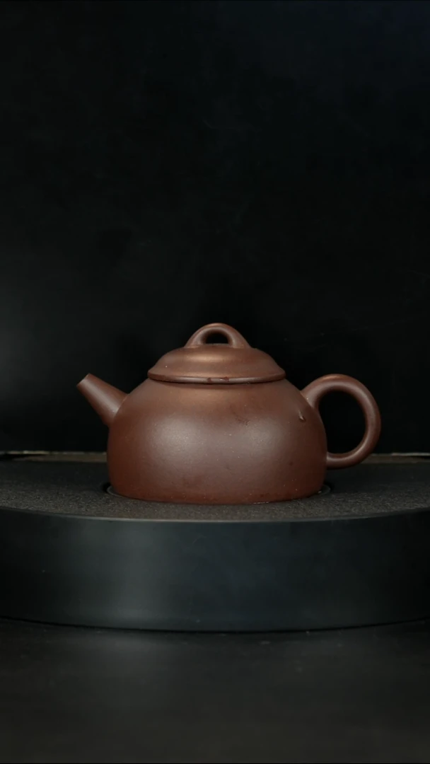 【闪购商品】紫砂茶壶正价1500微瑕一厂老紫泥半瓜