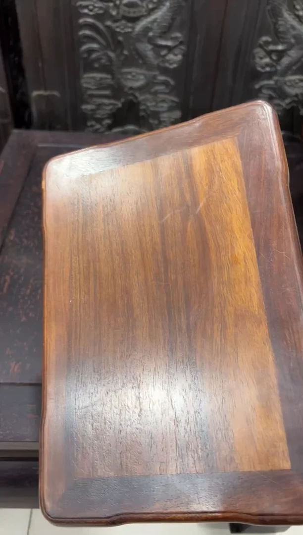 花梨木鹿角腿底座