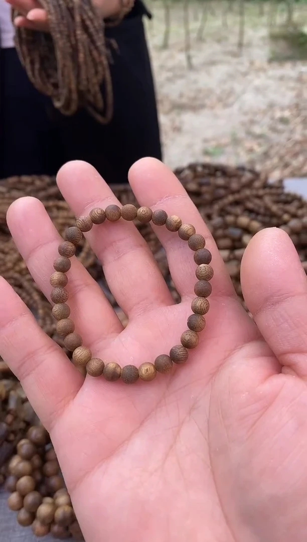 【闪购商品】沉香手串06圆珠单圈棋楠手串