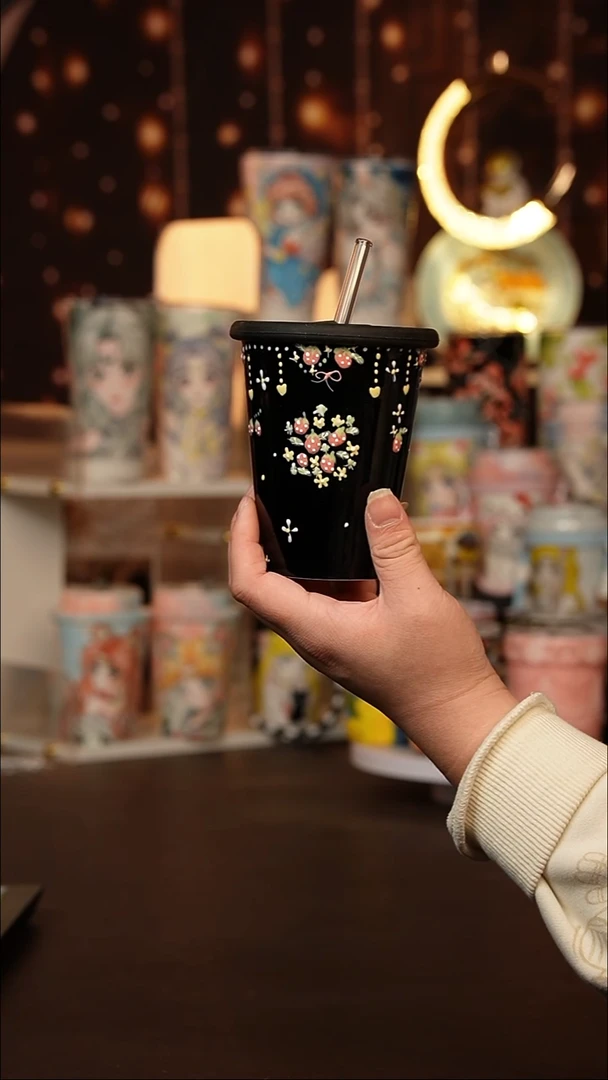 景德镇手工手绘文创陶瓷杯