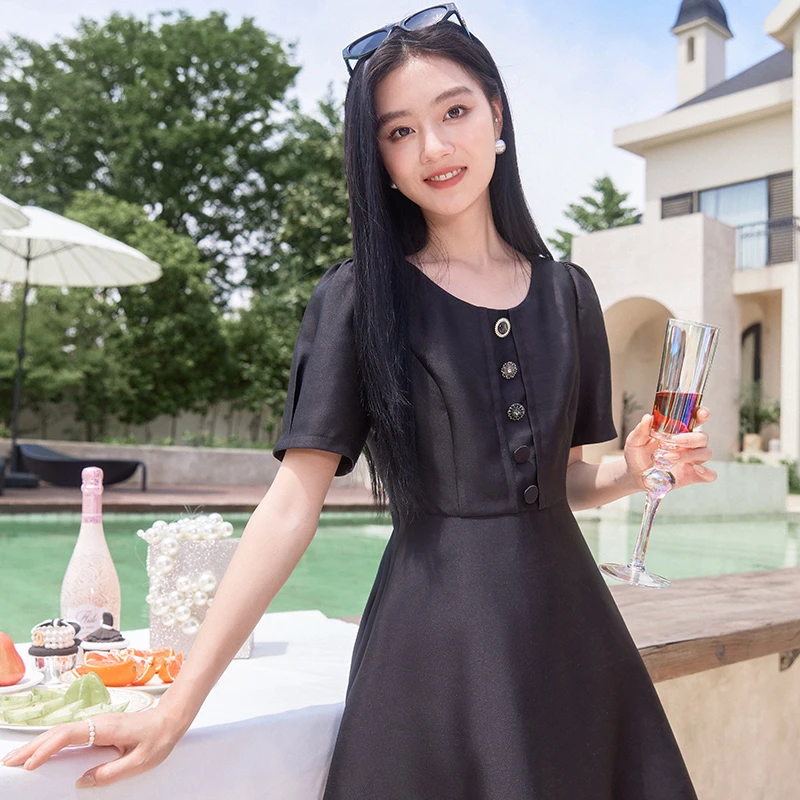 【直播专享】Q842357连衣裙 香影休闲白搭时尚显瘦夏新款