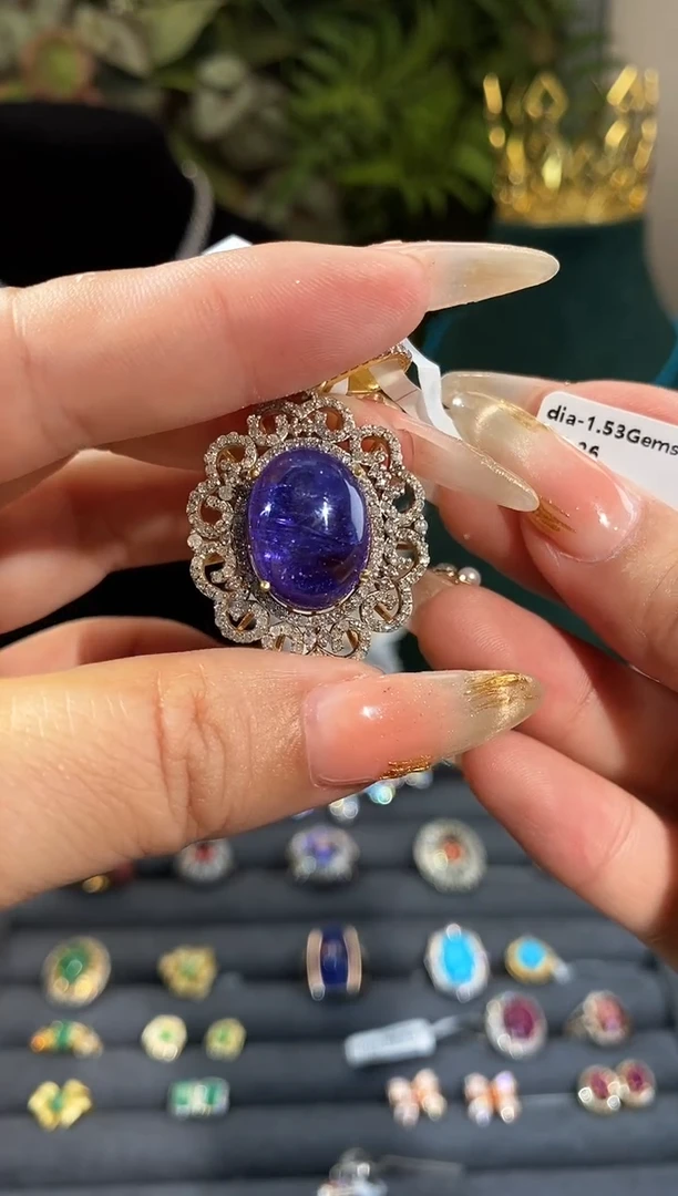 吊坠(赠链)未镶嵌坦桑石天然坦桑石吊坠13.2CT