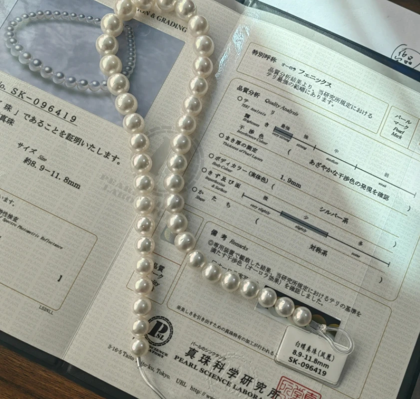 澳白全珠链/9-12MM （不含扣）