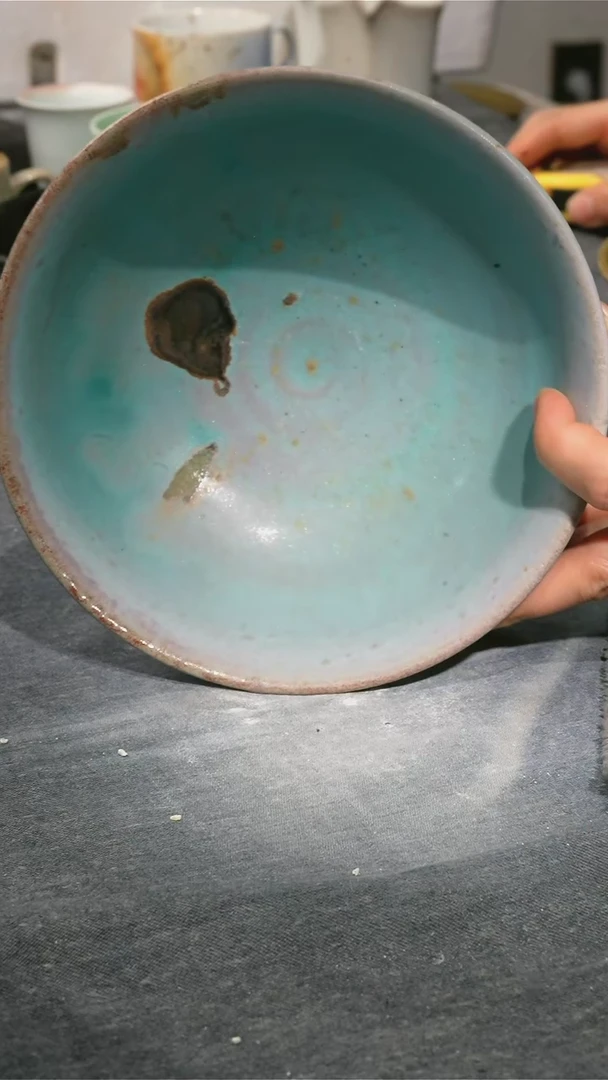 【闪购商品】碗浪鬼柴烧浪鬼家釉绘柴烧