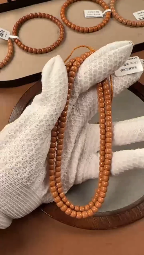 手串橄榄核5.5mm核尖老挝料108，老型珠，ss级老挝一代核料