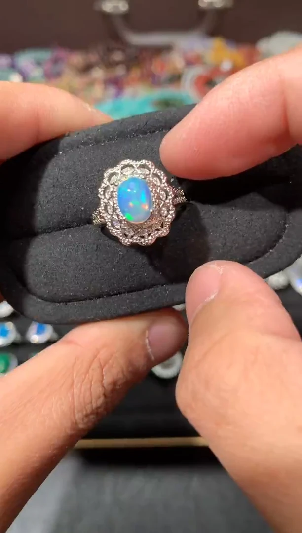 未镶嵌欧泊戒指W21