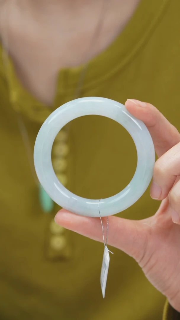 未镶嵌手镯翡翠圆条w0344