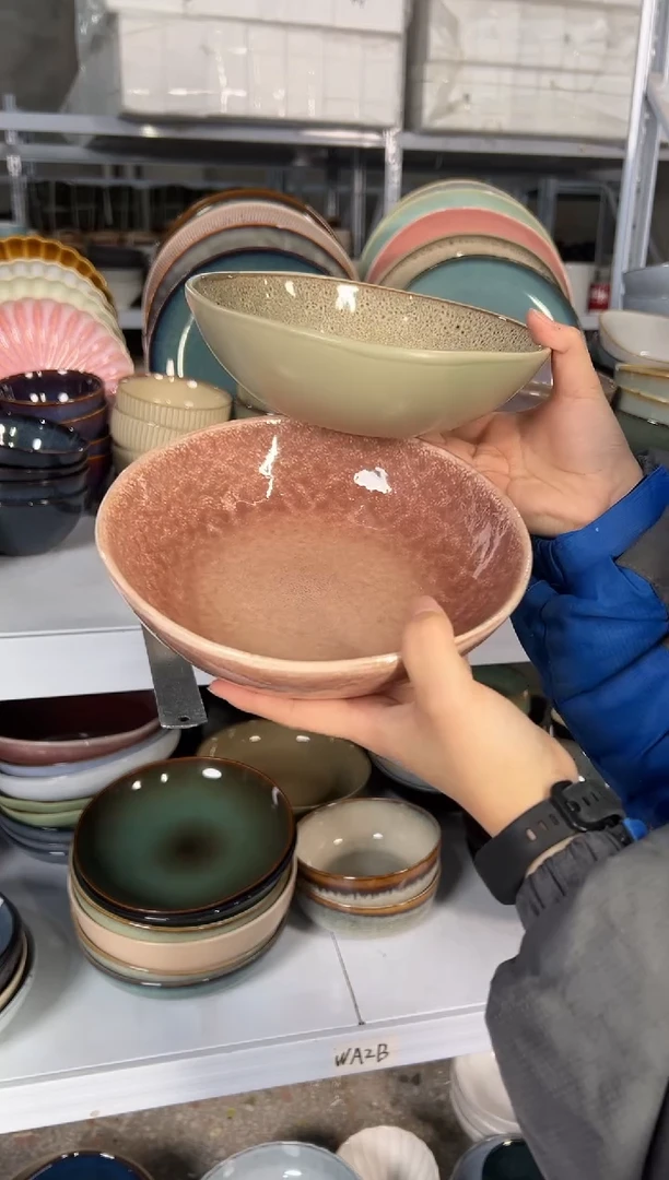 陶瓷外贸尾货瑕疵满20包邮X2 菜碗组合