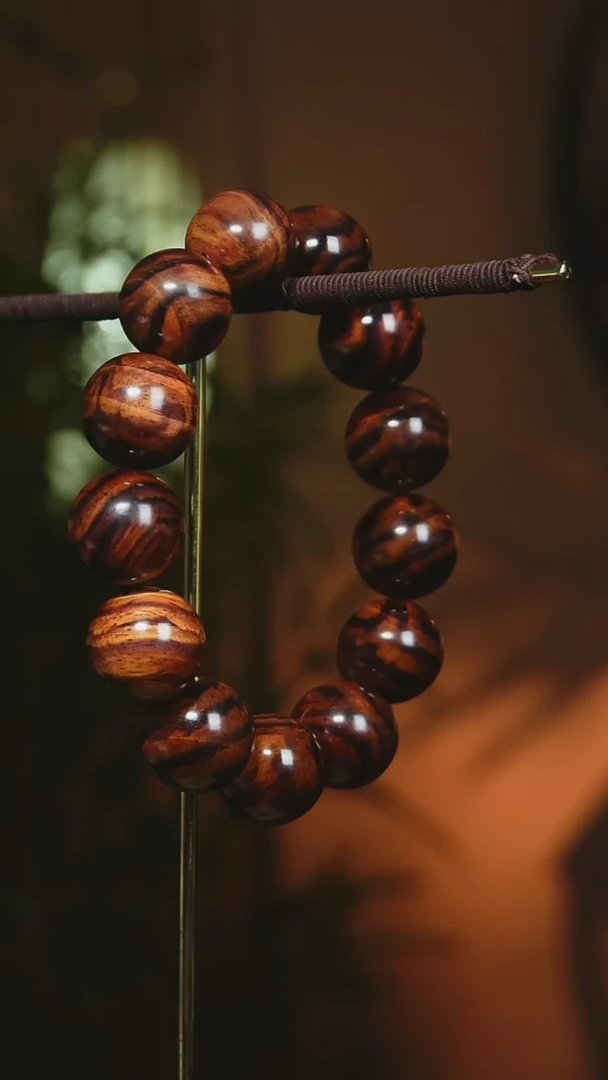 【闪购商品】黄花梨/降香黄檀手串/手链海南黄花梨1.8cm水波