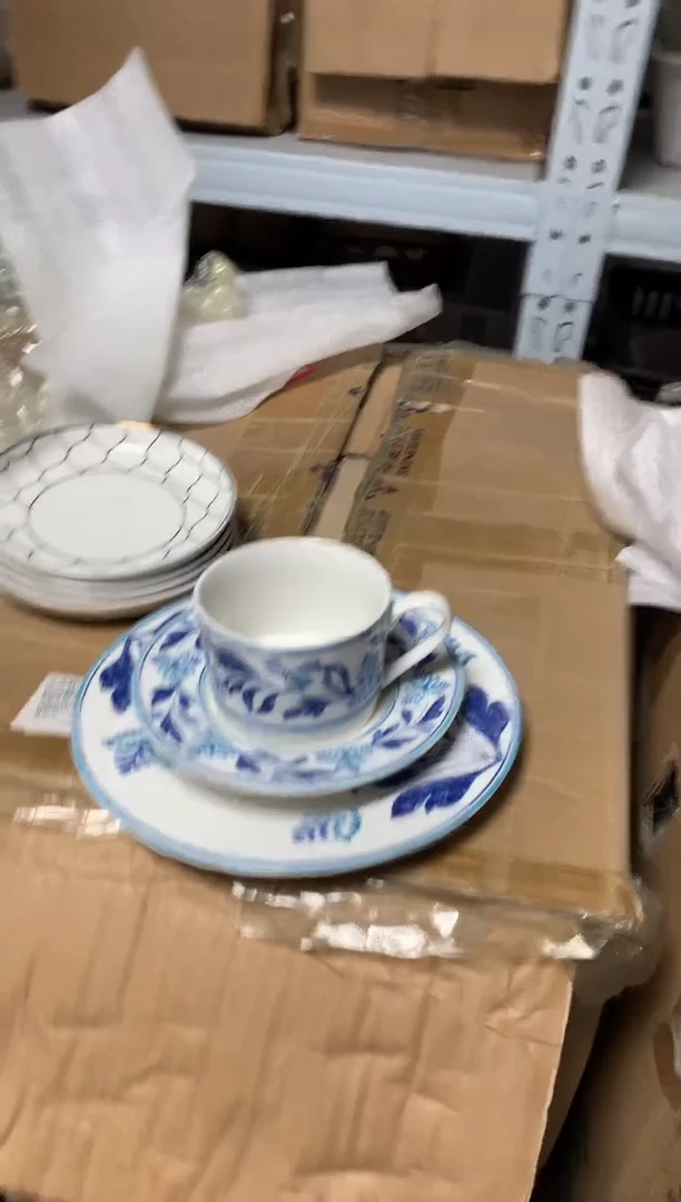 瓷情***陶瓷原单CC012餐具三件套