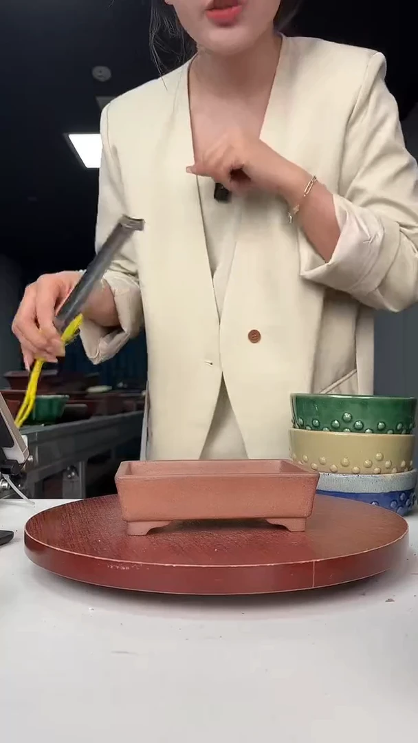 紫砂花盆浅草紫砂花盆