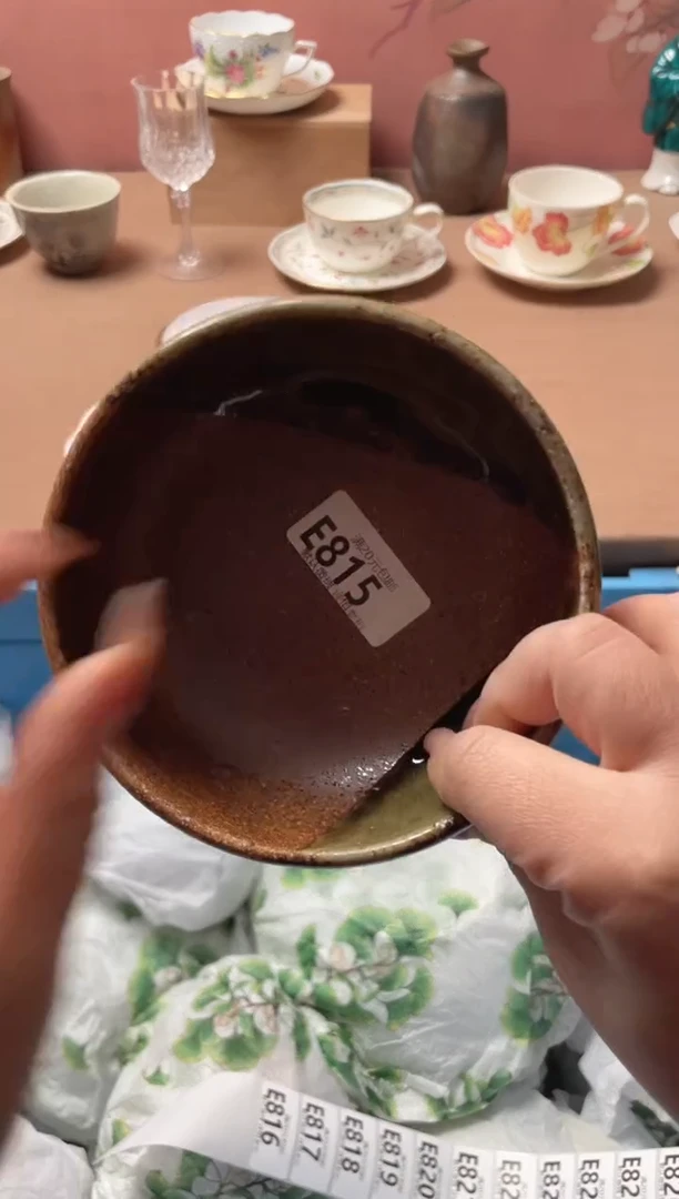 瓷片莲*瓷器瓷器E815