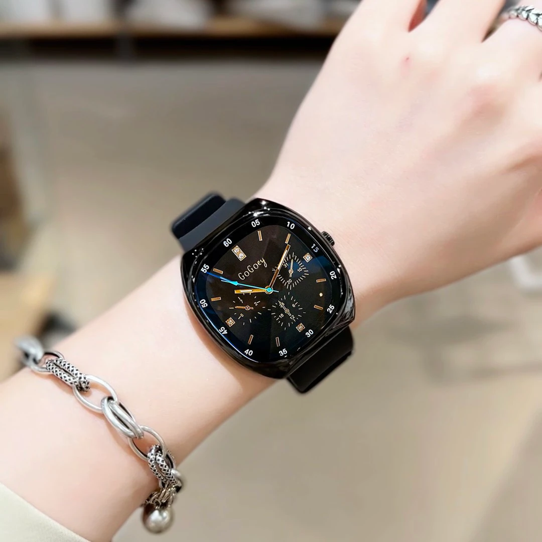 【升级高配版】男女同款情侣腕表防水潮流百搭手表时尚轻奢小方表