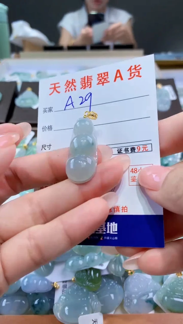 颈饰未镶嵌翡翠天然翡翠A货挂件