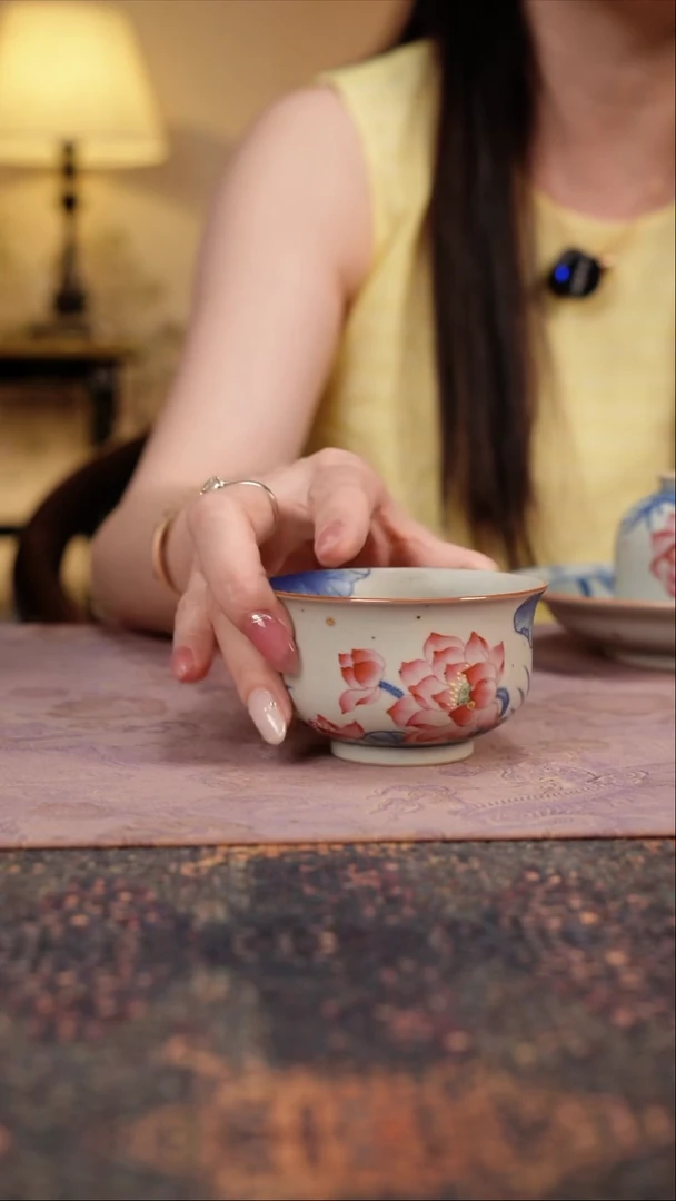 杯景德镇陶瓷杯碗柴烧多人